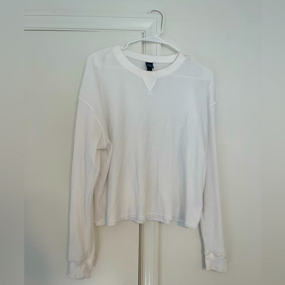 TARGET | white waffle knitted thermal